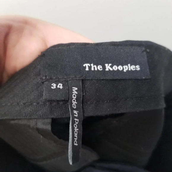 the Kooples Navy Dress Pants Wool Black Contrasting 34 - Picture 4 of 12